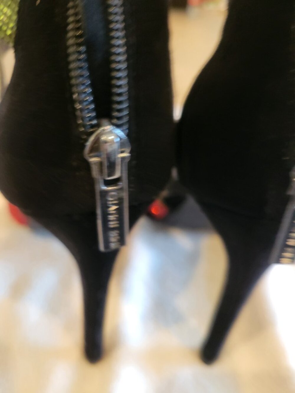 Gianni Bini Rubaleigh Rainbow Rhinestone Strappy Stiletto Heels Size 8M - Picture 4 of 8